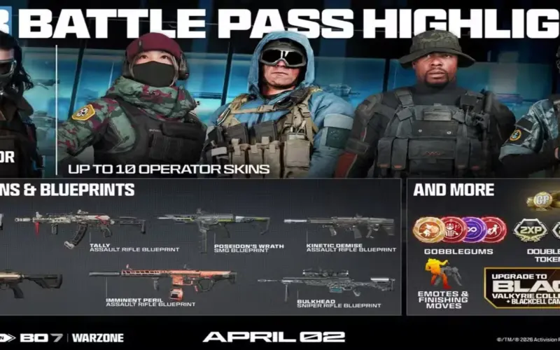 إزاحة الستار عن Battle Pass للموسم الثالث في لعبة Call of Duty: Black Ops 7 – الجزء الأول